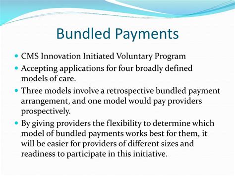 are bundled payments based quality